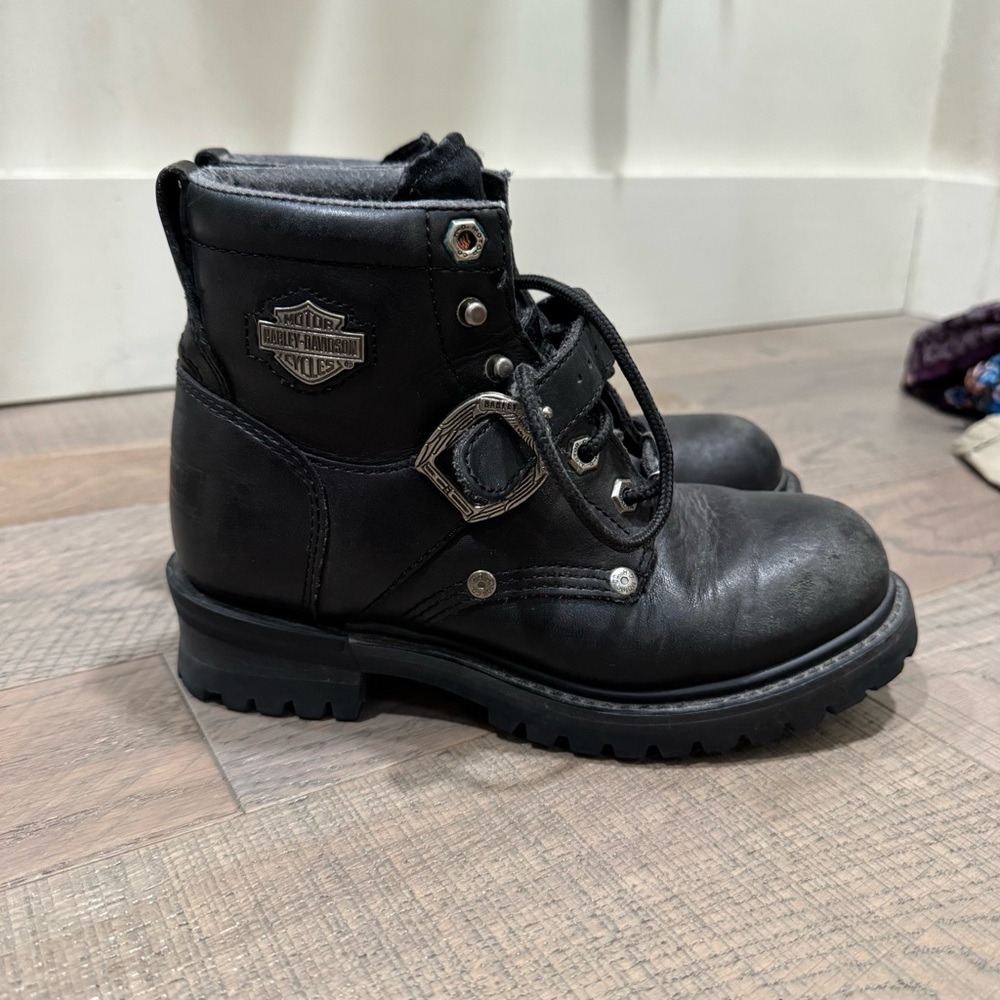 Harley-Davidson Black Leather Boots